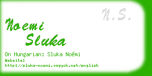 noemi sluka business card